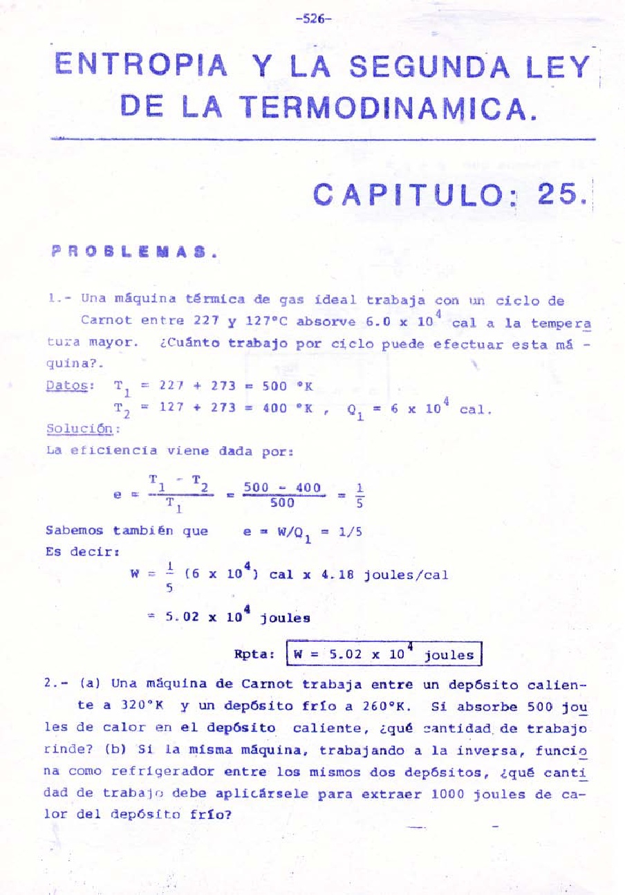 PDF) Cap_23_entropia y La Segunda Ley de La Termodinamica-ejercicios  Resueltos-resnick Halliday 