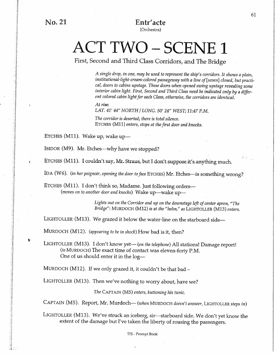 PDF) Titanic Script Act 2 