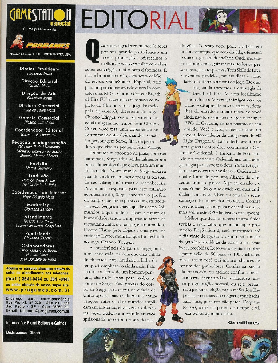 PDF) Revista gamestation especial 6 - Detonado Chrono Cross.pdf