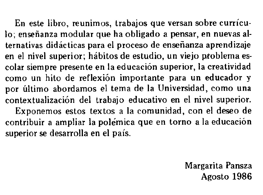 PDF) LIBRO Pedagogía y Curriculo - Margarita Pansza 